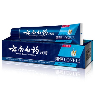 云南白药朗健牙膏清爽薄荷120g/180g  3支起批图5