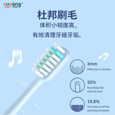 跨境音乐电动牙刷全身水洗震动软毛牙刷家用四档儿童牙刷一件代发  2件起批图3