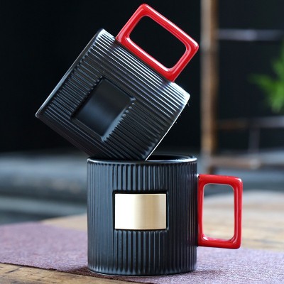 创意陶瓷杯 家用马克杯 咖啡杯喝水杯 厂家批发 可定 制LOGO  2个起批图2