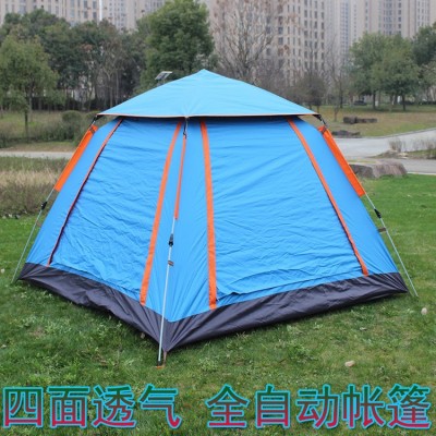帐篷 户外3-4人沙滩加厚防雨2人露营 全自动双人野营速开四面帐篷  2顶起批图4