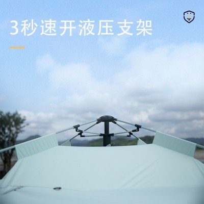 帐篷自动帐篷露营便携式帐篷速开涂银防晒防水2-4人户外野营帐篷  2件起批图4