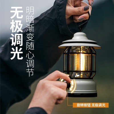 户外露营灯超长续航氛围灯野营帐篷灯led复古手提灯营地充电照明  3件起批图2