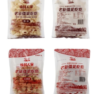 新疆奶疙瘩批发特产牧民人家奶醇奶酪奶条原味零食400g袋装 2袋起批图3