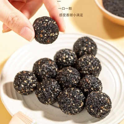 芝麻丸250克500克2000克 大包装整粒养生丸辟谷丸量贩装黑芝麻丸2袋起批图3