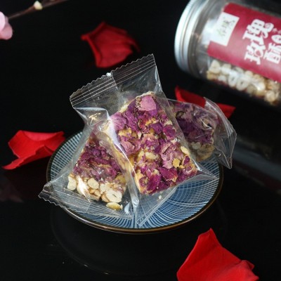 春城印象 玫瑰酥 传统手工玫瑰味花生糖 160g盒装花生酥 厂家批发图2