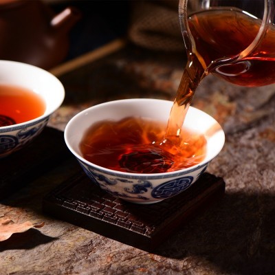 云南普洱茶批发散装 宫廷普洱 陈年老熟茶 七子茶饼散装包邮2斤起批图4