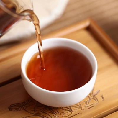 厂家批发茶叶 班章古树云南普洱熟茶饼勐海七子饼5-10年 2包起批图5