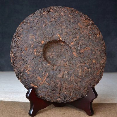 厂家批发茶叶 班章古树云南普洱熟茶饼勐海七子饼5-10年 2包起批图3