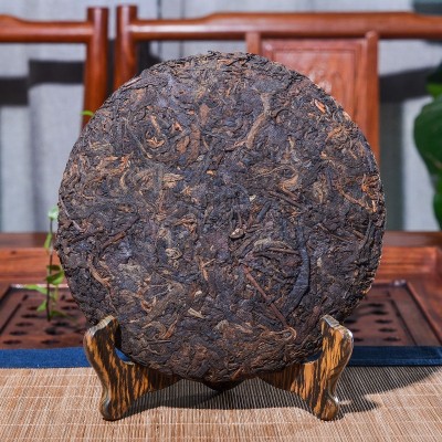 云南茶叶 普洱茶熟茶饼茶老普洱熟茶饼357g 普洱饼茶厂家直接发货 2饼起批图5