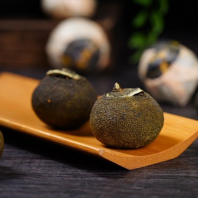 批发 新会壹号天马小青柑熟茶普洱茶陈皮柑普茶古树宫廷罐装500g2件起批图2