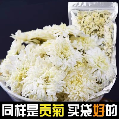白菊花500克批发黄山贡菊散装七月菊花草茶安徽新花上市厂家直销2件起批图2
