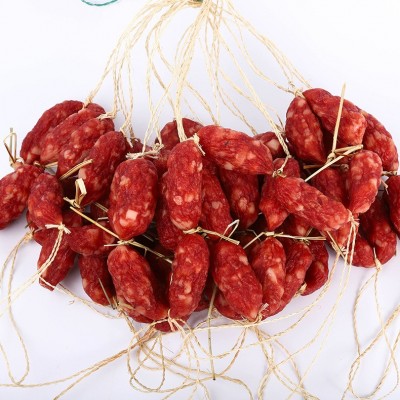 广式10斤散装脆皮粒肠短肠枣肠腊肠腊肉 饭堂餐饮腊肠厂家批发 2箱起批图3