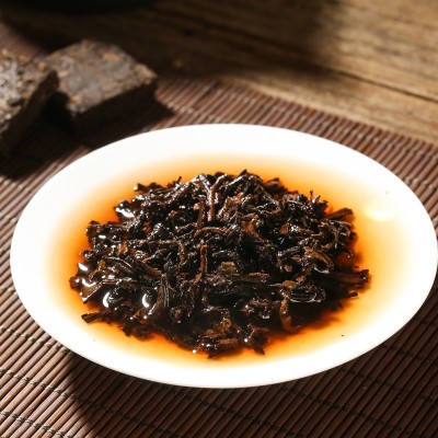 批发云南陈年普洱茶熟茶2003年古树迷你小金砖沱茶小方砖源头厂货 2斤起批图5
