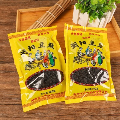 厂家供应 浏阳特产湘菜系调味品袋装黑豆干豆豉豆豉180g 2包代发图2
