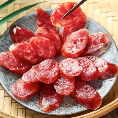 三珍斋广式腊肠180g厂家直销广味猪肉肠真空包装卤味熟食香肠批发 2袋起批图3