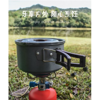 野营组合套锅户外锅具不粘锅餐具套锅2-4人 5人套锅户外野餐用品  2套起批图4