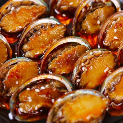 香辣鲍鱼12只海鲜麻辣熟食小鲍鱼佛跳墙现做即食罐装零食250g 2盒起批图4