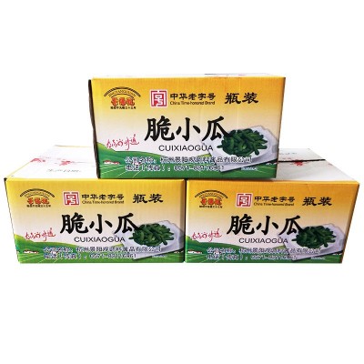 浙江特产景阳观中华老字号375g*12/箱批发脆小瓜甜脆瓜下饭菜小菜 2箱起批图5