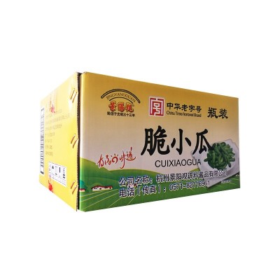 浙江特产景阳观中华老字号375g*12/箱批发脆小瓜甜脆瓜下饭菜小菜 2箱起批图4