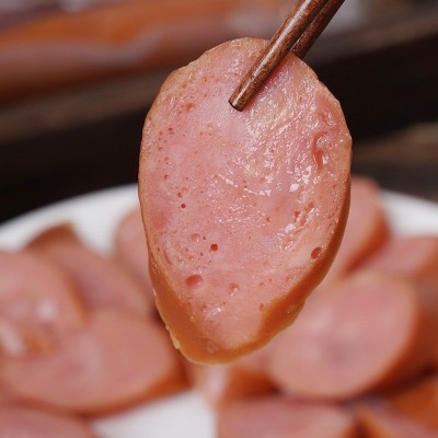 鹿肉香肠厂家批发鹿肉风味肠即食果木香肠熟食凉菜火腿肠礼盒装 2箱起批图4