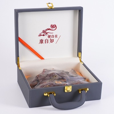 长白山赤灵芝礼盒装林下灵芝仿野泡酒泡水滋补干灵芝送礼佳品批发 1盒起批图5