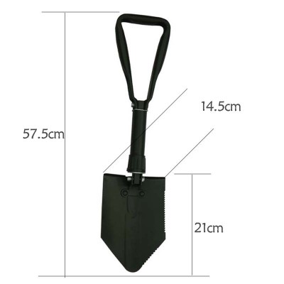厂家直销 大号 多功能 折叠铲 兵工铲 亚马逊shovel 便携锹  2件起批图5