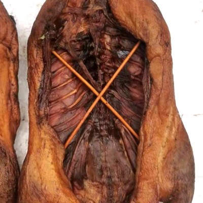 湖南农家烟熏手撕腊板鸭整只烟熏腊鸭子熏鸭肉特产腊味 厂家批发 2份起批图4