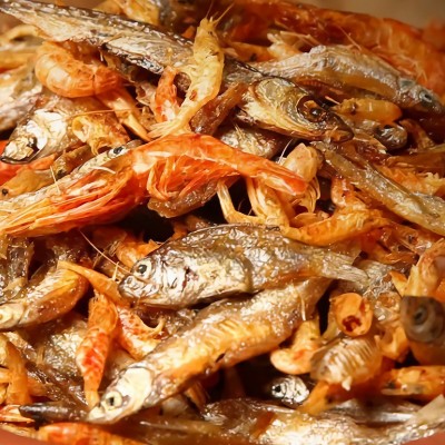 烟熏鱼仔火焙虾虾米小鱼小虾干货混合装火焙鱼东公鱼批发500g代发 2个起批图3