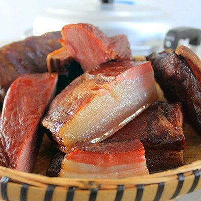 湖南特产柴火五花肉 农家烟熏腊肉 土猪肉肥腊肉后腿腊肉厂家批发 2袋起批图2