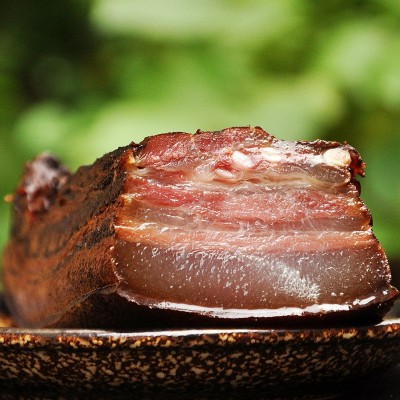 湖南特产柴火五花肉 农家烟熏腊肉 土猪肉肥腊肉后腿腊肉厂家批发 2袋起批图4