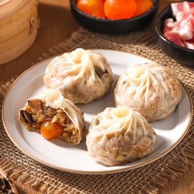 纸皮烧麦蛋黄梅干菜梅菜芝士糯米鲜肉烧卖微波速冻冷冻早餐速食 3盒起批图2