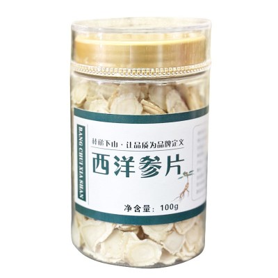人参西洋参片 批发瓶装东北特产花旗参长白山整枝切片软枝西洋参 2罐起批图5