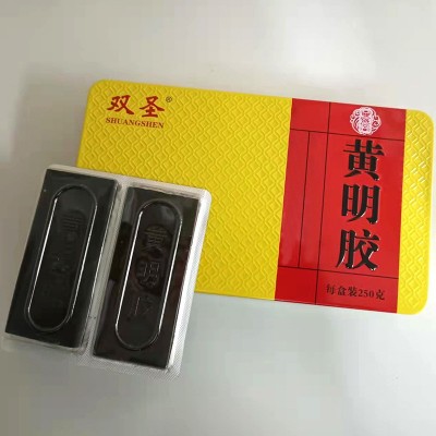 原料牛皮胶块驴胶驴皮山东东阿固元糕打粉原料阿胶阿胶块黄明胶块 2盒起批图2