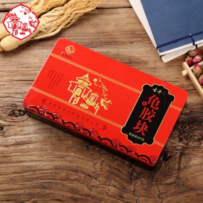 批发阿胶龟鳖胶块(非山东龟胶龟甲胶龟板胶)250g铁盒ejiao龟胶块 2盒起批图5