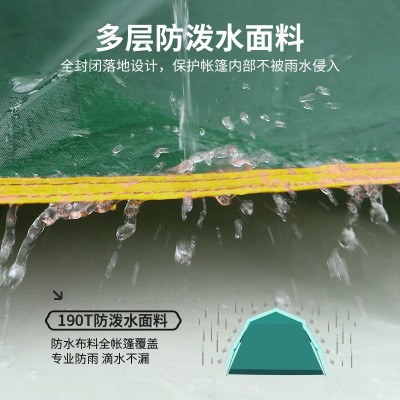 工厂现货户外野营帐篷2-3-4人全自动帐篷速开防晒露营帐篷批发  2个起批图5