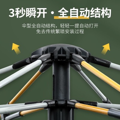工厂现货户外野营帐篷2-3-4人全自动帐篷速开防晒露营帐篷批发  2个起批图2