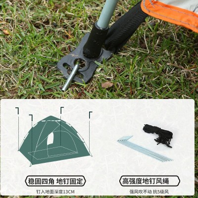 工厂现货户外野营帐篷2-3-4人全自动帐篷速开防晒露营帐篷批发  2个起批图3