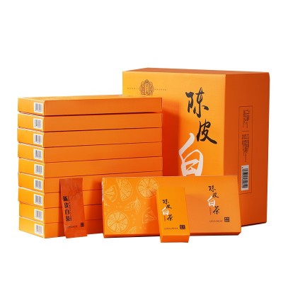 望江南 福建陈皮白茶寿眉紧压调味茶泡袋礼盒装500克茶叶新款代发 2盒起批图5