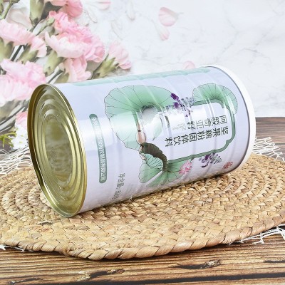 500g阿胶奇亚籽坚果藕粉 罐装冲泡型即食黑芝麻奇亚籽红枣藕粉羹 2罐起批图3