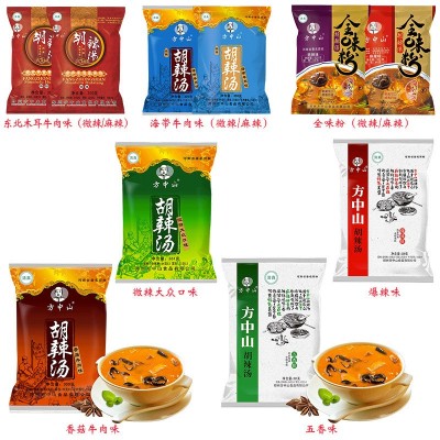 方中山胡辣汤料4口味组合 特产河南胡辣汤速食汤 2箱起批图4
