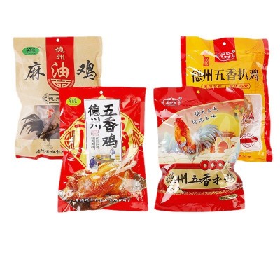 源头厂家德州扒鸡零食正宗脱骨五香鸡整只卤味真空开袋即食手撕熟2件起订图4