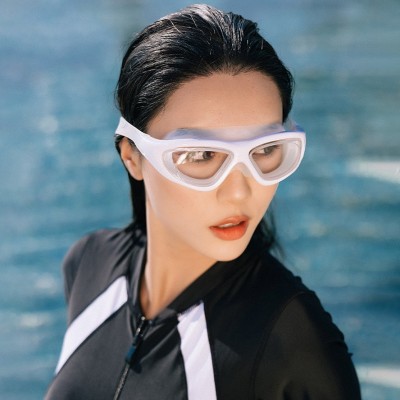泳镜防水防雾高清近视度数男女儿童专业潜水眼镜游泳装备泳帽套装  2个图3