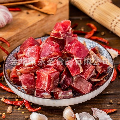 金华火腿厂家供应去骨纯肉精腿瘦肉大小碎肉腊肉做XO酱粽子月饼馅500g1件2件起售图6
