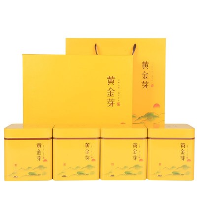 黄金芽茶叶礼盒装2022年新茶明前特级500g正宗白茶高山绿茶叶 2件起售图5