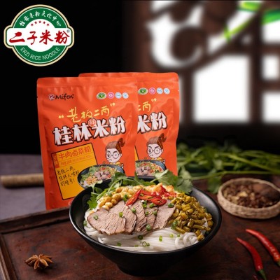 二子米粉桂林米粉原产广西特产牛肉卤菜粉方便速食劲道鲜米线袋装  280 2袋起售图4