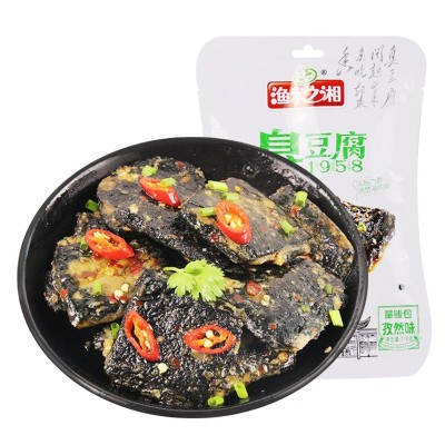 【渔米之湘臭豆腐立袋装118g】湖南长沙口味 香辣孜然味 即食零食 118g 3袋起售图2