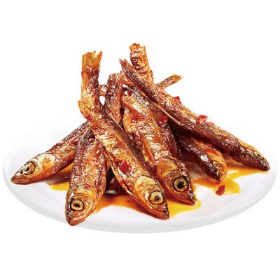 【渔米之湘风干刁鱼立袋装80g】湖南香辣口味刁子鱼 下饭零食 80g 2袋起售图3