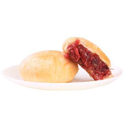云南特产鲜花饼玫瑰饼10枚500g礼盒装伴手礼糕点零食厂家直销批发2盒起售图3