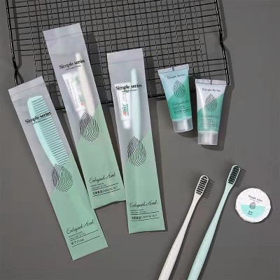 高档酒店民宿一次性洗漱用品全套宾馆家用专用牙刷牙具带牙膏套装  100套起售图4