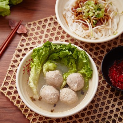 潮汕猪肉丸手打速冻瘦肉丸 关东煮火锅食材超市新鲜猪肉批发冻货 2件图4